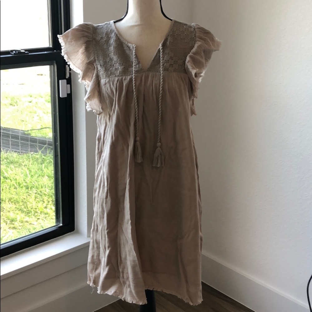 Aerie taupe S dress